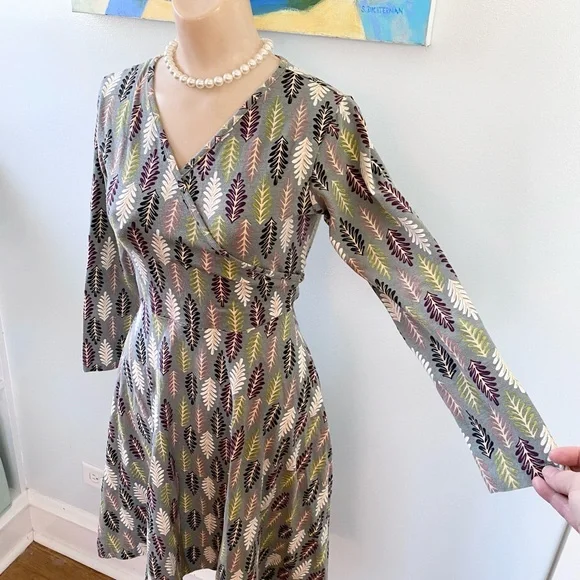 Effie’s Heart Leaf Pattern Dress M - Picture 1 of 8